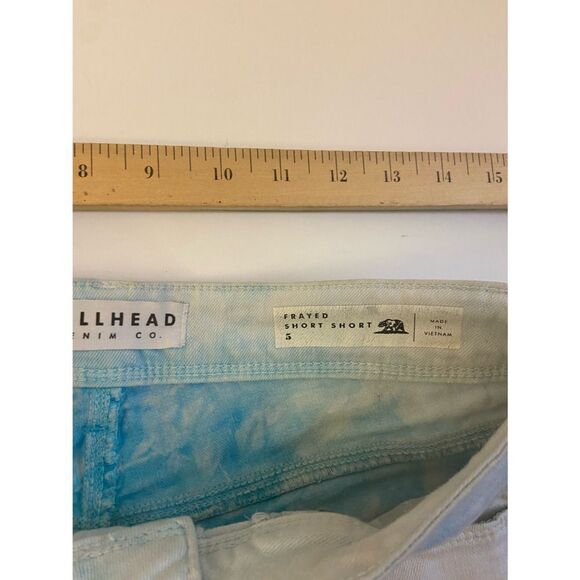 Bullhead shorts frayed shorts shorts size 5 blue white - Picture 1 of 5